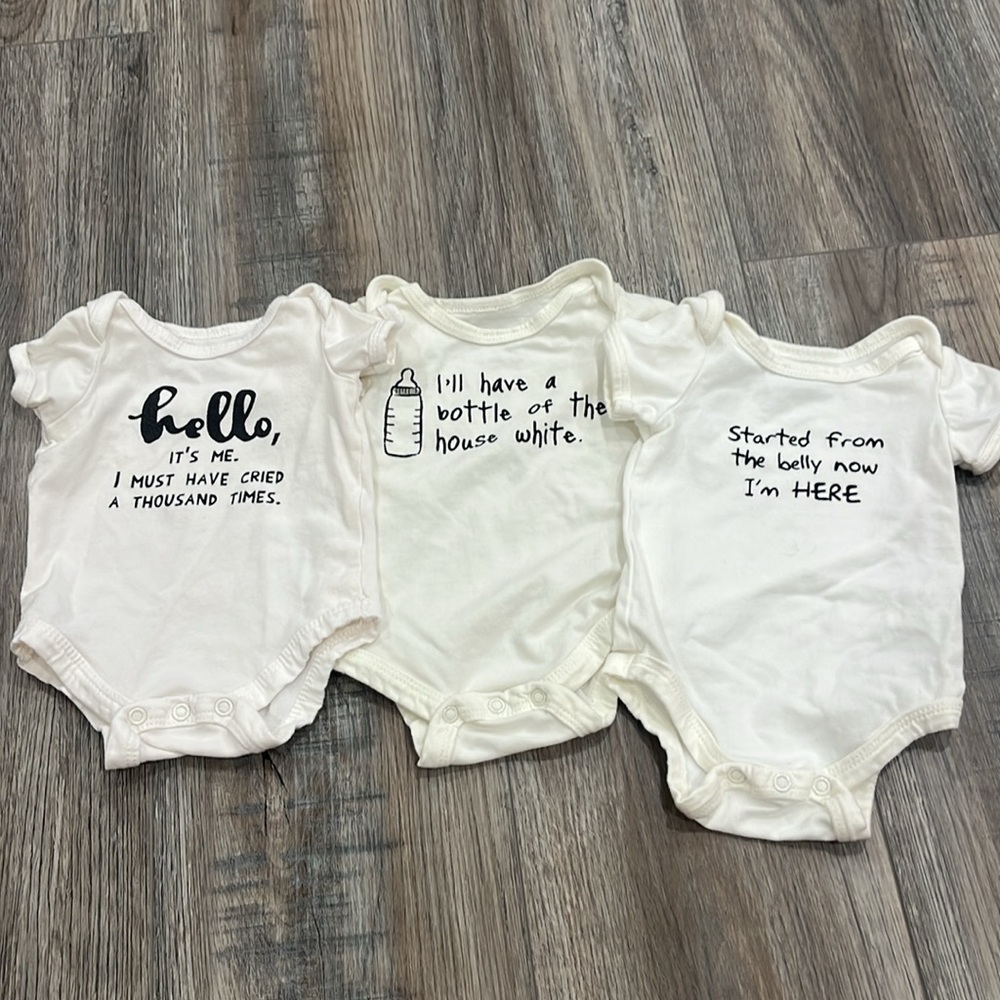 🦄5/25 3 Indigo Baby Oneises